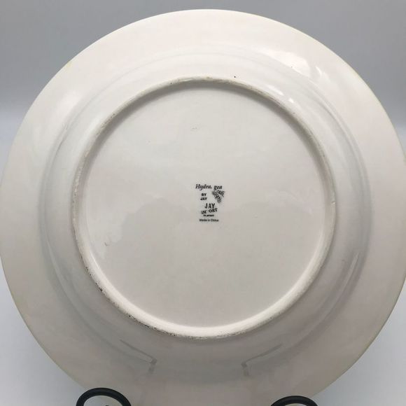 Hydrangea by Jay Import Co Serving Bowl Blue, Yellow and Purple Floral - Picture 7 of 12